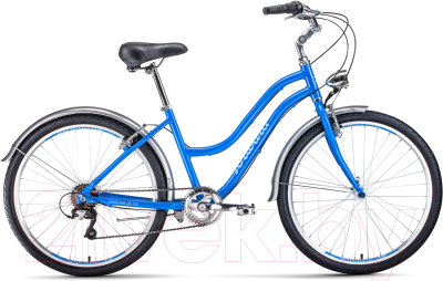 Велосипед Forward Evia Air 26 1.0 2021 / RBKW1C367006 (16, синий/белый)