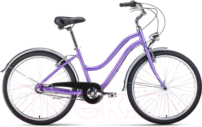 Велосипед Forward Evia Air 26 2.0 2021 / RBKW1C363003 (16, фиолетовый/белый)