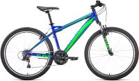 Велосипед Forward Flash 26 1.0 2020-2021 / RBKW1M16G048 (19, синий/ярко-зеленый) - 