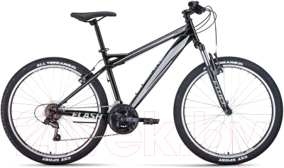 Велосипед Forward Flash 26 1.0 2021 / RBKW1M16G008 (19, черный/серый)