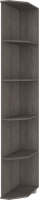 Угловое окончание для шкафа Modern Ева Е65 (анкор темный) - 