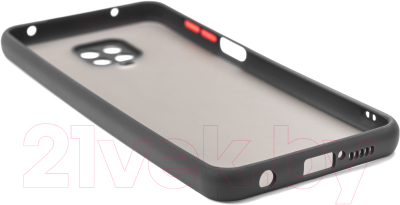 Чехол-накладка SNT Противоударный с защитой камеры для Redmi Note 9S/Note 9 Pro (черный)