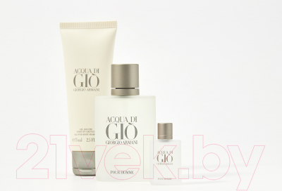 

Парфюмерный набор Giorgio Armani, Di Gio Муж Туалетная вода 50мл+5мл+Гель для душа 75мл