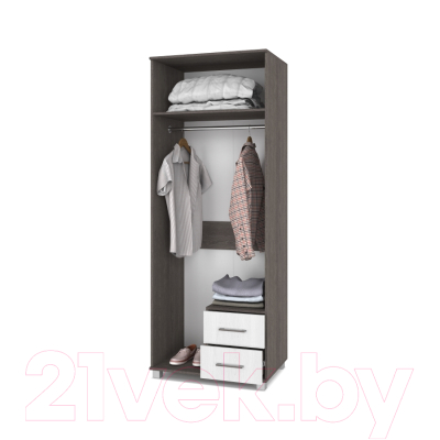 Шкаф Modern Ева Е24 (анкор темный/анкор светлый)