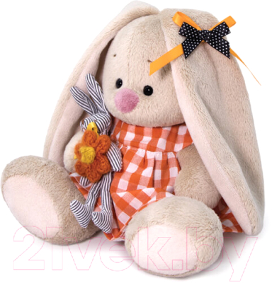 Мягкая игрушка Budi Basa Зайка Ми в оранжевом платьем с зайчиком / SidX-376