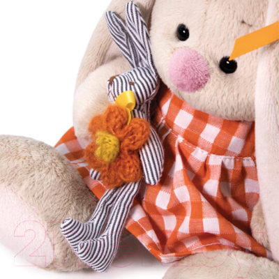 Мягкая игрушка Budi Basa Зайка Ми в оранжевом платьем с зайчиком / SidX-376