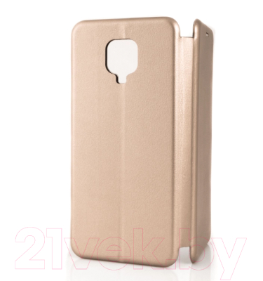 Чехол-книжка Case Magnetic Flip для Redmi Note 9 Pro/Note 9S (золотой)