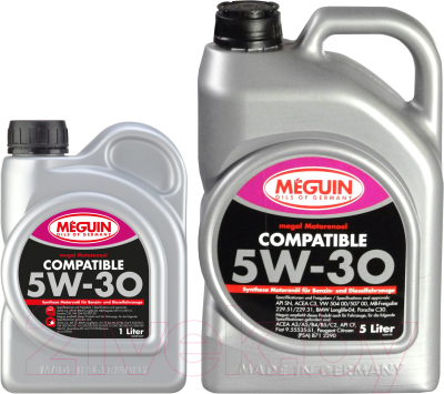 

Моторное масло Meguin, Megol Compatible 5W30 / 6562+6561