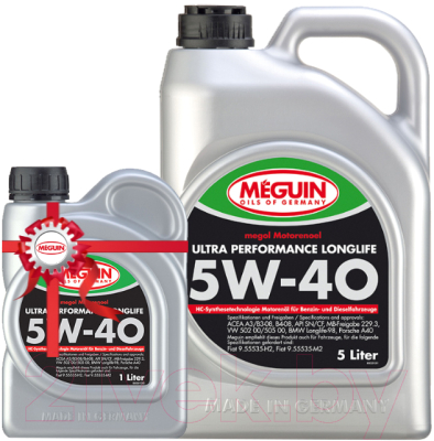 Набор моторных масел Meguin Megol New Generation 5W30 / 6513+6512 (5л+1л)