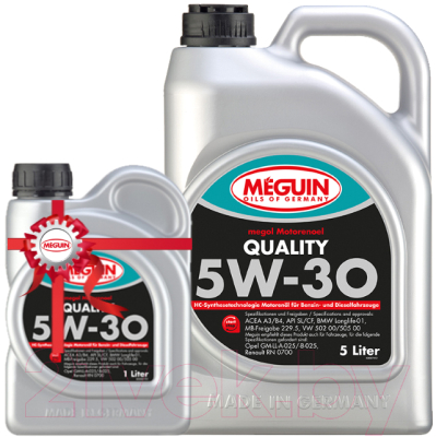 Набор моторных масел Meguin Megol Quality 5W30 / 6567+6566 (5л+1л)