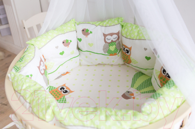 Комплект постельный для малышей Баю-Бай Раздолье / К91-Р3 (зеленый)