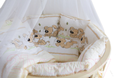 Комплект постельный для малышей Баю-Бай Верность К91-В2 (бежевый)