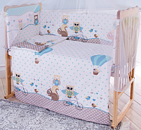 Комплект постельный для малышей Баю-Бай Раздолье / К60-Р4 (голубой) - 