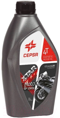 Моторное масло Cepsa Xtar Moto 4T GP 10W50 / 514284187 (1л)