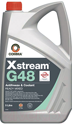 Антифриз Comma BASF Glysantin G48 / XSG48M5L (5л, готовый зеленый)