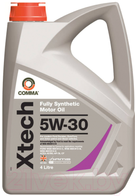 Моторное масло Comma Xtech 5W30 / XTC4L (4л)