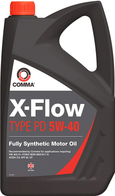 Моторное масло Comma X-Flow Type PD 5W40 / XFPD4L (4л)