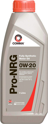 Моторное масло Comma Pro-NRG 0W20 / NRG1L (1л)