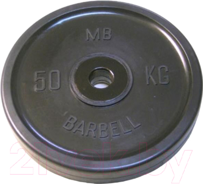 

Диск для штанги MB Barbell, Черный, Олимпийский d51мм 50кг