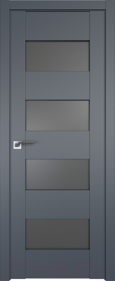 Дверь межкомнатная ProfilDoors 46U 70x200 (антрацит/стекло графит)
