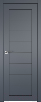 Дверь межкомнатная ProfilDoors 71U 70x200 (антрацит/стекло графит)