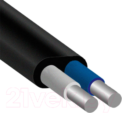 Кабель силовой Ecocable АВВГ-П 2x2.5 (ож)-0.66 (5м)