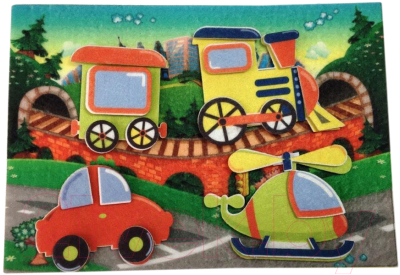 

Развивающий игровой набор Lip Lip, Веселые липучки. Собери транспорт / LIP1167