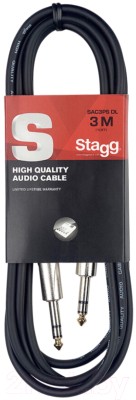 Кабель гитарный Stagg SAC6PS DL St Jack/St Jack (6м)