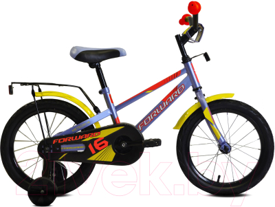 Детский велосипед Forward Meteor 16 2021 / 1BKW1K1C1039 (серый/красный)