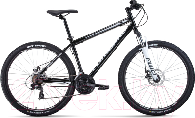 Велосипед Forward Sporting 27.5 2.2 Disc 2021 / RBKW1M17G014 (17, черный/белый)