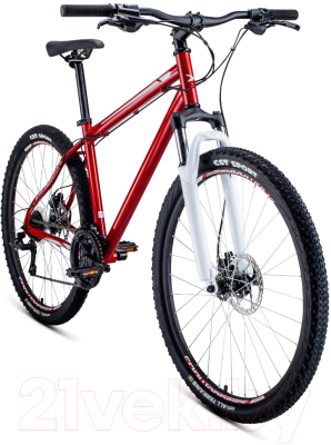 Велосипед Forward Sporting 27.5 3.0 Disc 2021 / RBKW1MN7Q021 (19, темно-красный/серый)