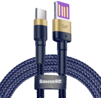 

Кабель Baseus, USB 2.0 - USB Type-C 5А / CATKLF-PV3