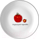 Тарелка столовая глубокая Walmer Salad / W37000734 (томат) - 