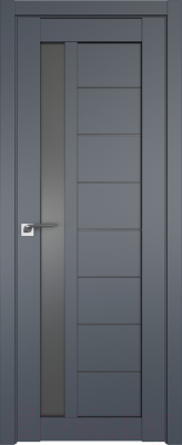 Дверь межкомнатная ProfilDoors 37U 70x200 (антрацит/стекло графит)