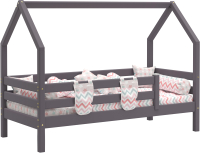 Стилизованная кровать детская Мебельград Соня с надстройкой (лаванда) - 