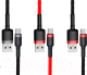 Миниатюра изображения товара Кабель Baseus USB A - micro USB B / CAMKLF-C91 (2м, черный/красный)