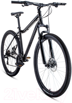 Велосипед Forward Sporting 29 2.2 Disc 2021 / RBKW1M19G002 (17, черный/темно-серый)