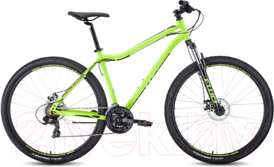 Велосипед Forward Sporting 29 2.2 Disc 2021 / RBKW1M19G005 (19, ярко-зеленый/черный)
