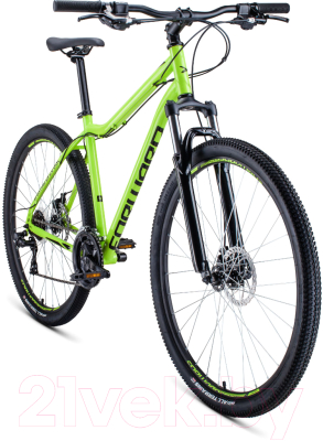 Велосипед Forward Sporting 29 2.2 Disc 2021 / RBKW1M19G005 (19, ярко-зеленый/черный)