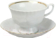 Чашка с блюдцем Cmielow i Chodziez Iwona / B164-8202I0A (золотая обводка) - 