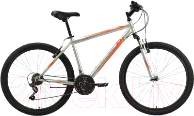 Велосипед Black One Onix 26 2021 (18, серебристый/оранжевый)