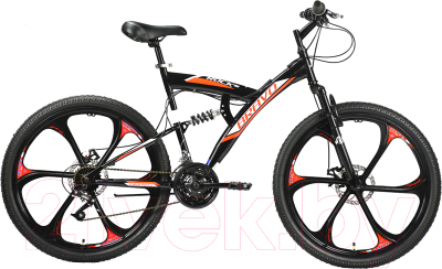 Велосипед Bravo Rock 26 D FW 2021 (16, черный/красный/белый)