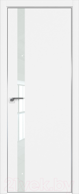 Дверь межкомнатная ProfilDoors 6E Eclipse 190 60х200 (аляска/белый лак/кромка матовая с 4х сторон)