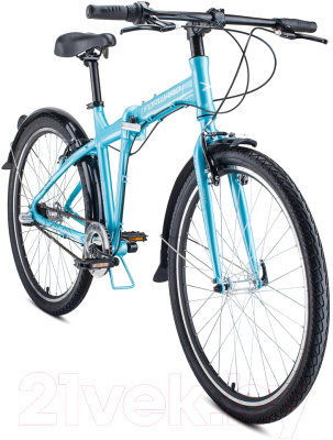 Велосипед Forward Tracer 26 3.0 2021 / 1BKW1C463003 (19, бирюзовый/белый)