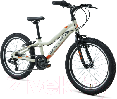 Детский велосипед Forward Twister 20 1.0 2021 / RBKW1J307008 (серый/оранжевый)