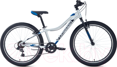 Велосипед Forward Twister 24 1.2 2021 / RBKW1J347024 (12, серебристый/синий)