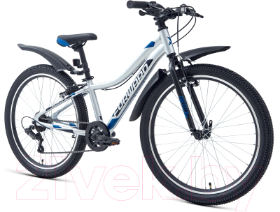 Велосипед Forward Twister 24 1.2 2021 / RBKW1J347024 (12, серебристый/синий)