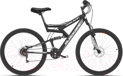 Велосипед Black One Hooligan FS 26 D 2021 (16, черный/серый)