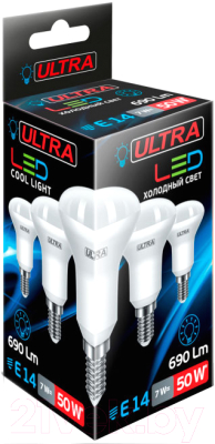 Лампа Ultra LED-R50-7W-E14-4000K