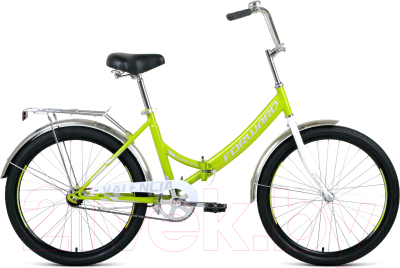 Велосипед Forward Valencia 24 1.0 2021 / RBKW1YF41007 (16, зеленый/серый)